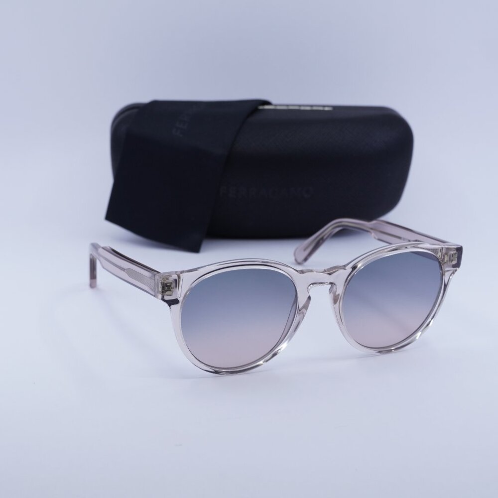 Salvatore Ferragamo SF1068S 260 Round Sunglasses - Nude / Smoke